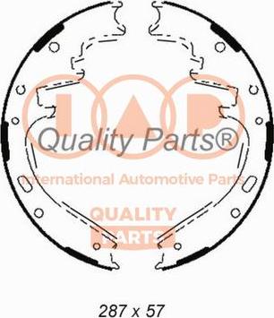 IAP QUALITY PARTS 705-00021 - Комплект гальм, барабанний механізм avtolavka.club