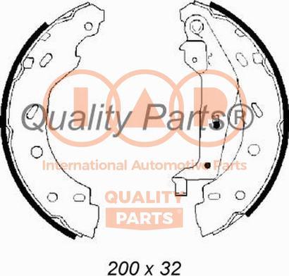 IAP QUALITY PARTS 705-00100 - Комплект гальм, барабанний механізм avtolavka.club