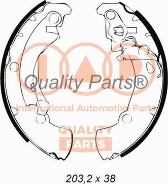 IAP QUALITY PARTS 705-03041 - Комплект гальм, барабанний механізм avtolavka.club