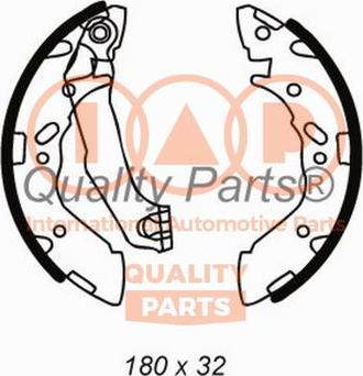 IAP QUALITY PARTS 705-07090 - Комплект гальм, барабанний механізм avtolavka.club