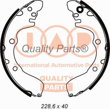 IAP QUALITY PARTS 705-07065 - Комплект гальм, барабанний механізм avtolavka.club