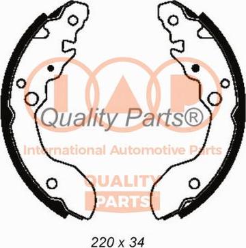 IAP QUALITY PARTS 705-16041 - Комплект гальм, барабанний механізм avtolavka.club