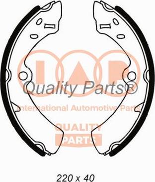 IAP QUALITY PARTS 705-16021 - Комплект гальм, барабанний механізм avtolavka.club