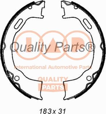 IAP QUALITY PARTS 705-10049 - Комплект гальм, ручник, парковка avtolavka.club