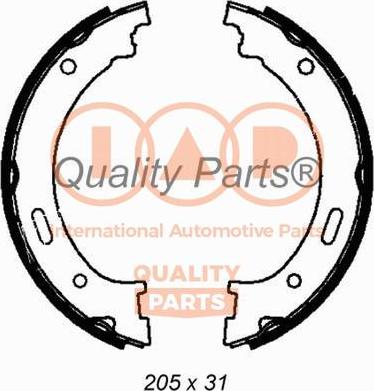 IAP QUALITY PARTS 705-10046 - Комплект гальм, ручник, парковка avtolavka.club