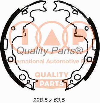 IAP QUALITY PARTS 705-10040 - Комплект гальм, барабанний механізм avtolavka.club