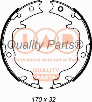 IAP QUALITY PARTS 705-10070 - Комплект гальм, ручник, парковка avtolavka.club