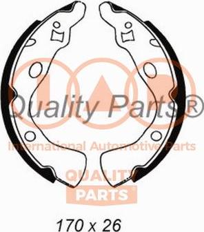 IAP QUALITY PARTS 705-11011 - Комплект гальм, барабанний механізм avtolavka.club