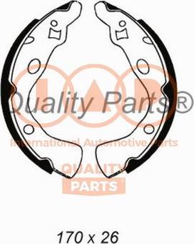 IAP QUALITY PARTS 705-11012 - Комплект гальм, барабанний механізм avtolavka.club