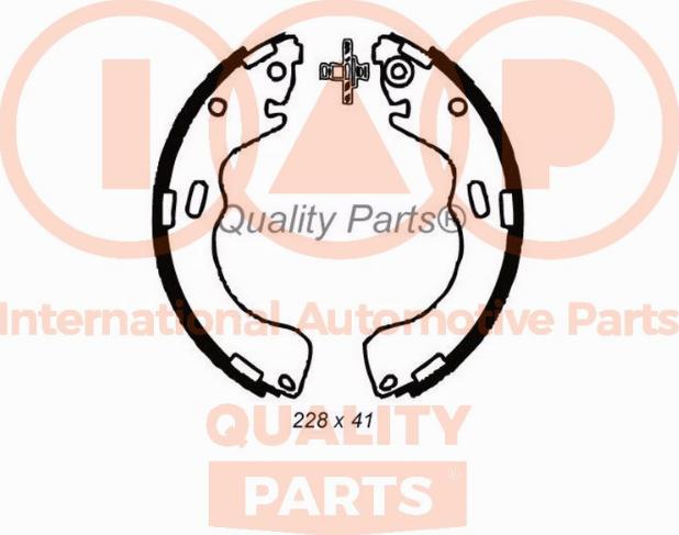 IAP QUALITY PARTS 705-11086 - Комплект гальм, барабанний механізм avtolavka.club