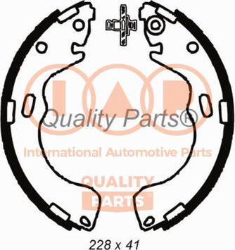 IAP QUALITY PARTS 705-11086 - Комплект гальм, барабанний механізм avtolavka.club