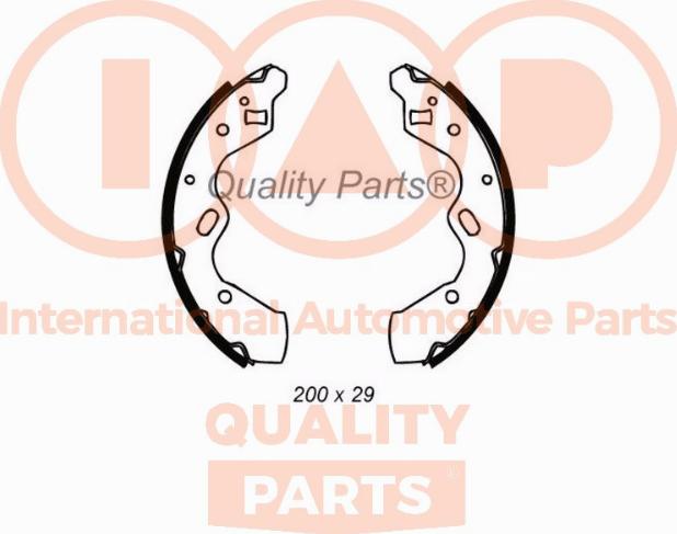 IAP QUALITY PARTS 705-11080 - Комплект гальм, барабанний механізм avtolavka.club