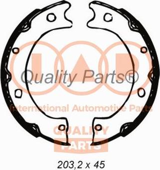 IAP QUALITY PARTS 705-13022 - Комплект гальм, ручник, парковка avtolavka.club