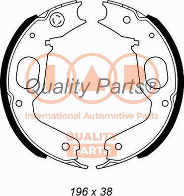 IAP QUALITY PARTS 705-12023 - Комплект гальм, ручник, парковка avtolavka.club
