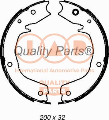 IAP QUALITY PARTS 705-12022 - Комплект гальм, ручник, парковка avtolavka.club