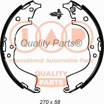 IAP QUALITY PARTS 705-17061 - Комплект гальм, барабанний механізм avtolavka.club