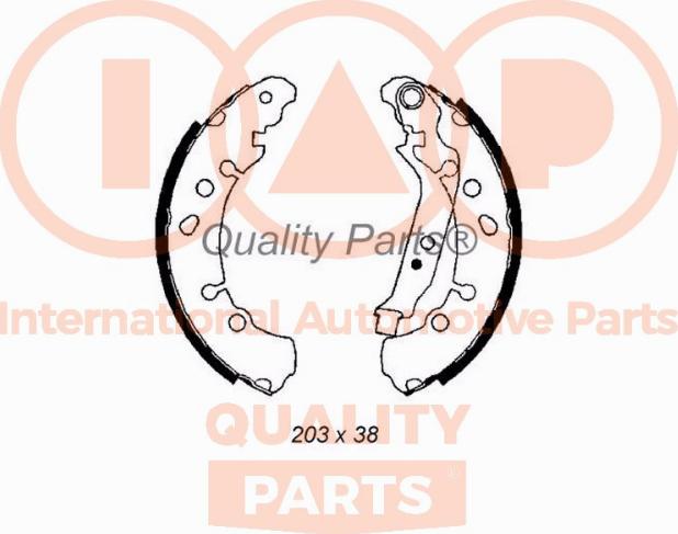 IAP QUALITY PARTS 705-17004 - Комплект гальм, барабанний механізм avtolavka.club