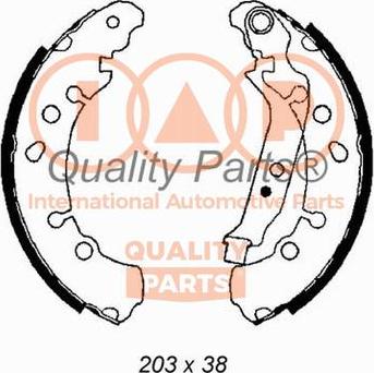 IAP QUALITY PARTS 705-17004 - Комплект гальм, барабанний механізм avtolavka.club