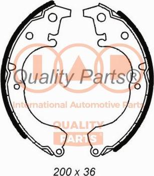 IAP QUALITY PARTS 705-17087 - Комплект гальм, барабанний механізм avtolavka.club