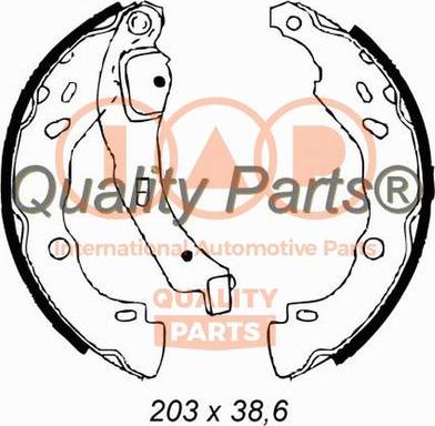 IAP QUALITY PARTS 705-29011 - Комплект гальм, барабанний механізм avtolavka.club