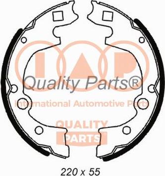 IAP QUALITY PARTS 705-21081 - Комплект гальм, барабанний механізм avtolavka.club