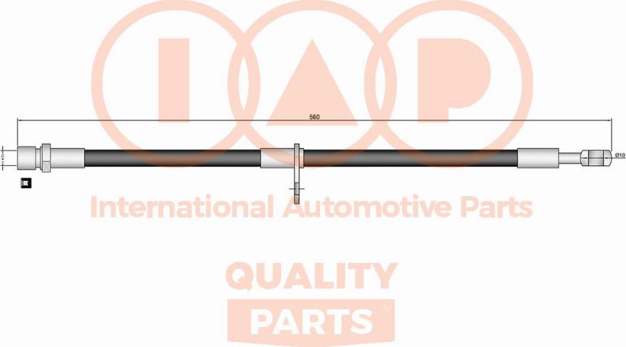 IAP QUALITY PARTS 708-15054 - Гальмівний шланг avtolavka.club