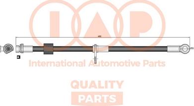 IAP QUALITY PARTS 708-10070 - Гальмівний шланг avtolavka.club