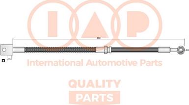 IAP QUALITY PARTS 708-18050 - Гальмівний шланг avtolavka.club