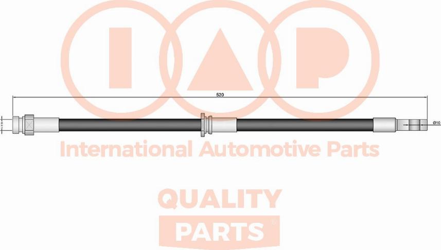 IAP QUALITY PARTS 708-12031 - Гальмівний шланг avtolavka.club