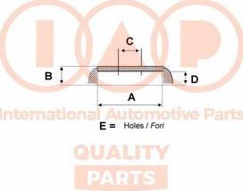 IAP QUALITY PARTS 710-00100 - Гальмівний барабан avtolavka.club