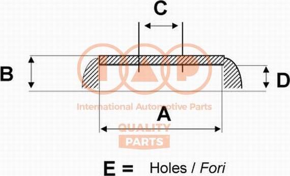 IAP QUALITY PARTS 710-02013 - Гальмівний барабан avtolavka.club