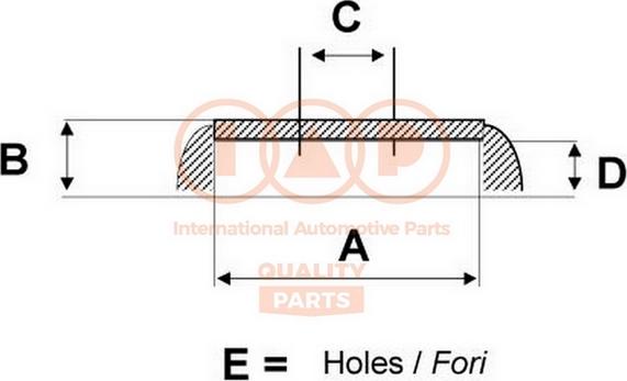 IAP QUALITY PARTS 710-07049 - Гальмівний барабан avtolavka.club