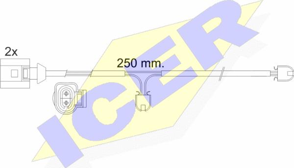 Icer 610477 E C - Сигналізатор, знос гальмівних колодок avtolavka.club