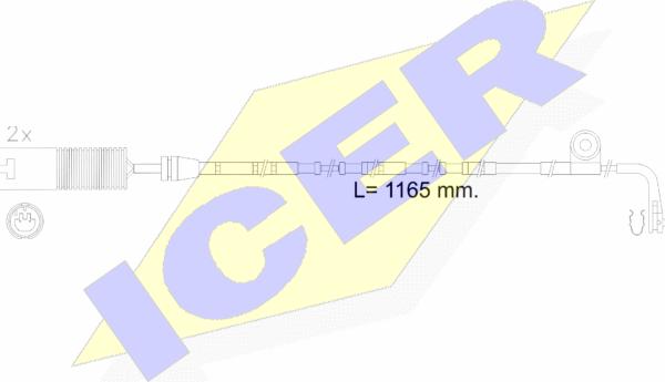 Icer 610604 E C - Сигналізатор, знос гальмівних колодок avtolavka.club