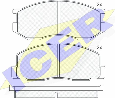 Icer 140523 - Гальмівні колодки, дискові гальма avtolavka.club