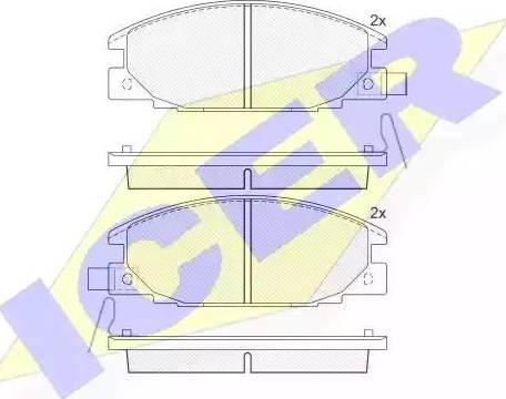 Icer 140853 - Гальмівні колодки, дискові гальма avtolavka.club