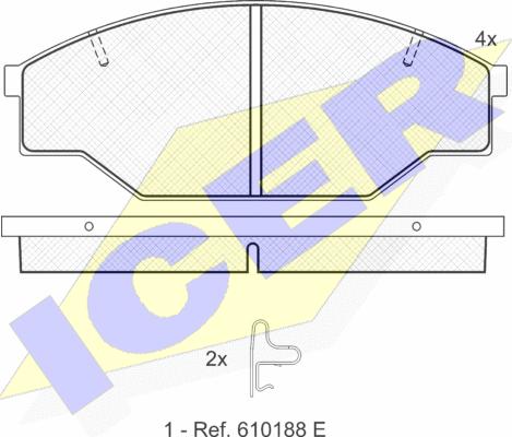 Icer 141009 - Гальмівні колодки, дискові гальма avtolavka.club