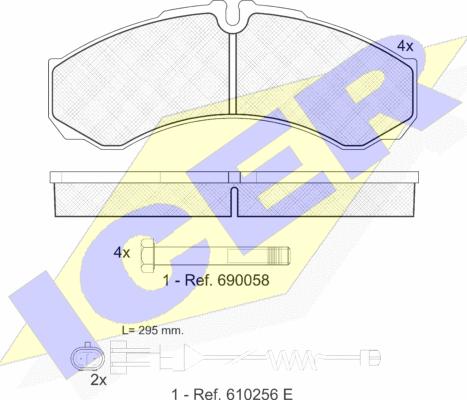 Icer 141208-117 - Гальмівні колодки, дискові гальма avtolavka.club