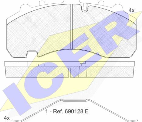 Icer 151630-072 - Гальмівні колодки, дискові гальма avtolavka.club