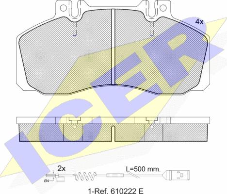 Icer 151080-110 - Гальмівні колодки, дискові гальма avtolavka.club