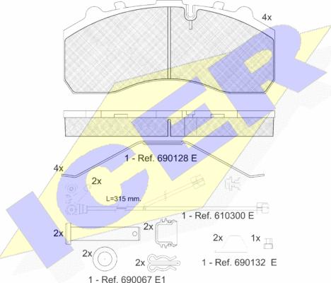 Icer 151194-117 - Гальмівні колодки, дискові гальма avtolavka.club