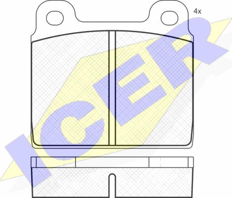 Icer 180011 - Гальмівні колодки, дискові гальма avtolavka.club