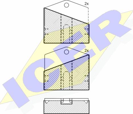 Icer 180018 - Гальмівні колодки, стояночні дискові гальма avtolavka.club