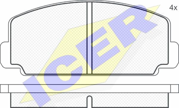 Icer 180107 - Гальмівні колодки, дискові гальма avtolavka.club