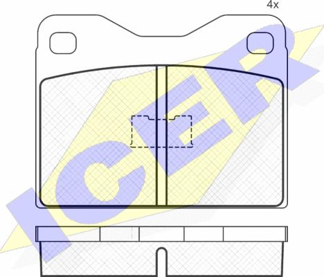 Icer 180181 - Гальмівні колодки, дискові гальма avtolavka.club