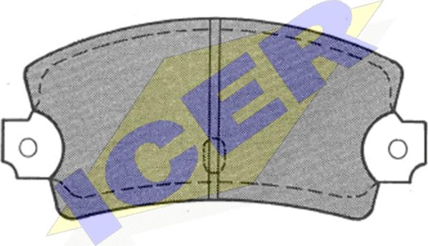 Icer 180215 - Гальмівні колодки, дискові гальма avtolavka.club