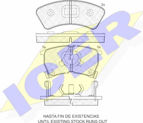 Icer 180748 - Гальмівні колодки, дискові гальма avtolavka.club