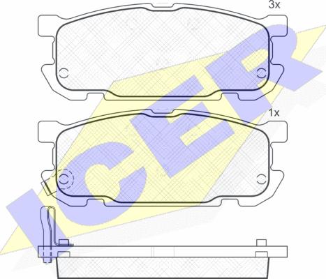 Icer 181541 - Гальмівні колодки, дискові гальма avtolavka.club