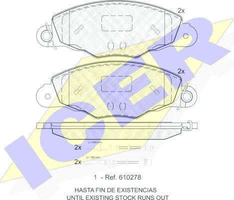 Icer 181588 - Гальмівні колодки, дискові гальма avtolavka.club