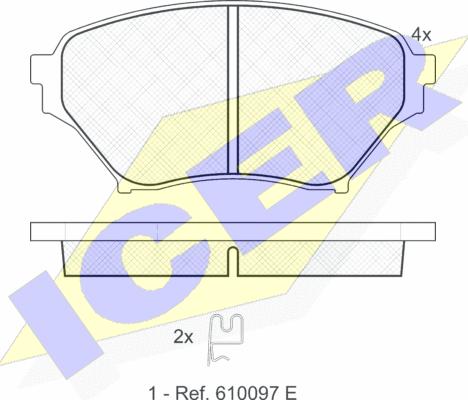 Icer 181529 - Гальмівні колодки, дискові гальма avtolavka.club